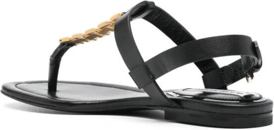 Victoria Beckham chain-embellished sandals Black