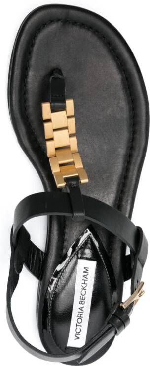 Victoria Beckham chain-embellished sandals Black