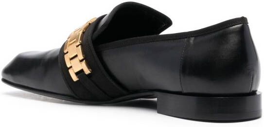 Victoria Beckham chain-link detail loafers Black