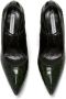 Victoria Beckham crocodile-effect 100mm leather pumps Black - Thumbnail 4