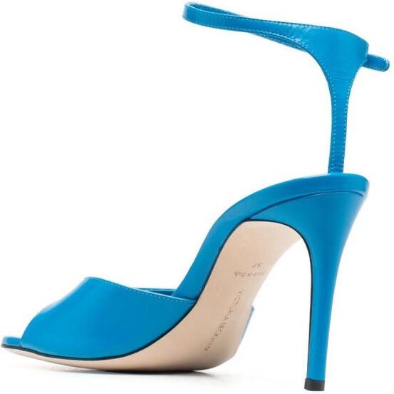 Victoria Beckham Destiny 90mm leather sandals Blue