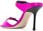 Victoria Beckham double-strap satin mules Pink - Thumbnail 3