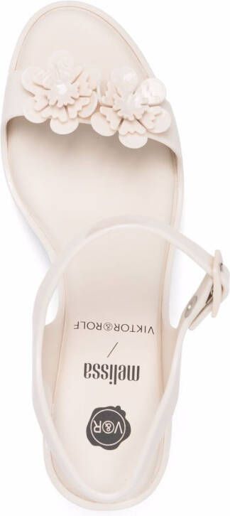 Viktor & Rolf x Melissa Blossom 80mm strappy sandals Neutrals