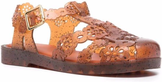 Viktor & Rolf x Melissa Possession Lace jelly sandals Brown