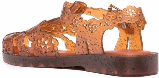 Viktor & Rolf x Melissa Possession Lace jelly sandals Brown