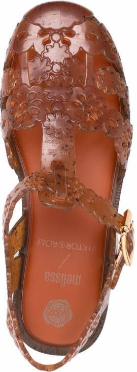 Viktor & Rolf x Melissa Possession Lace jelly sandals Brown