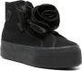 Viktor & Rolf x Superga satin-rose high-top sneakers Black - Thumbnail 2