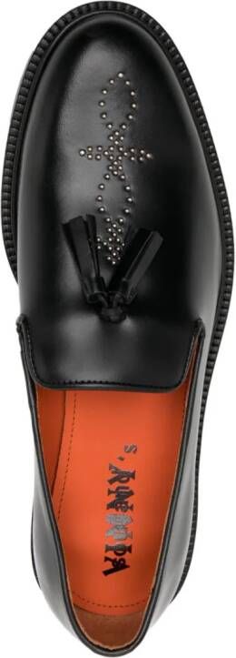VINNY'S Wholecut Townee leather loafers Black