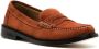 VINNY'S Yardee penny-slot suede loafers Brown - Thumbnail 2