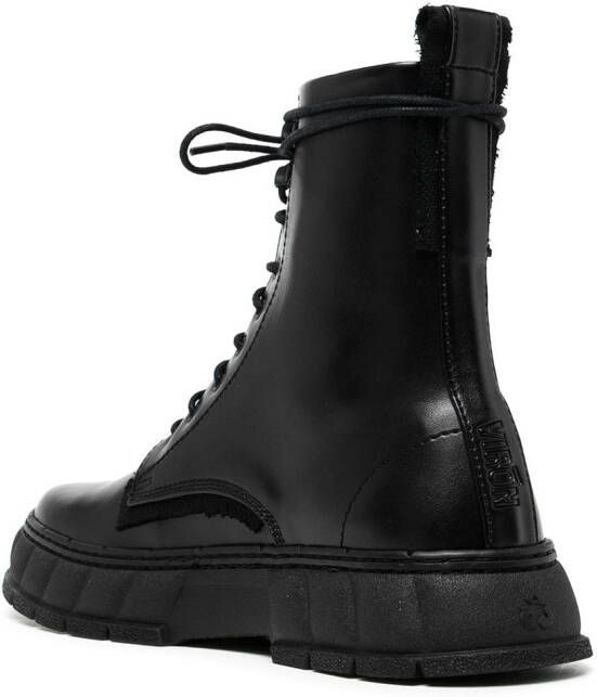 Virón 1992 lace-up leather boots Black