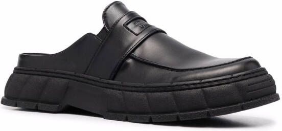 Virón backless chunky-sole loafers Black