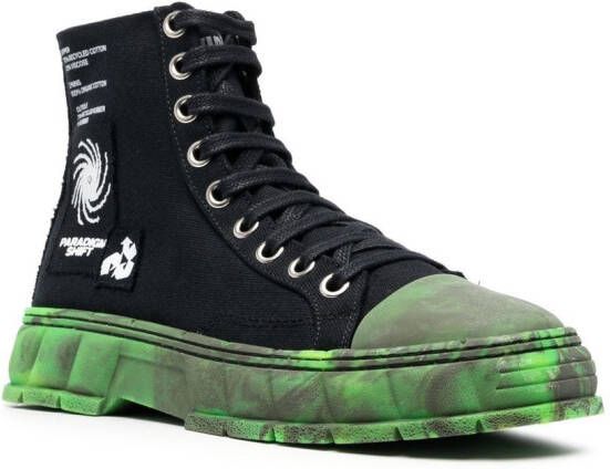 Virón camouflage-print sole sneakers Black