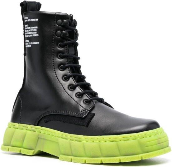 Virón 1992 chunky sole boots Black