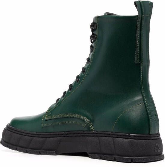 Virón logo-print ankle boots Green