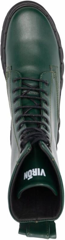 Virón logo-print ankle boots Green