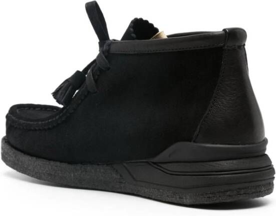 visvim Beuys Trekker-Folk suede boots Black