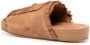 Visvim Christo Shaman Folk suede slides Brown - Thumbnail 3