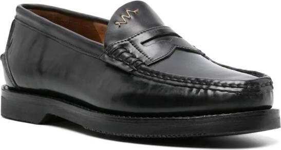 visvim Fabro-Folk leather loafers Black