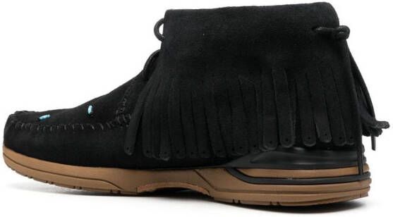 visvim FBT fringe-trim ankle boots Black