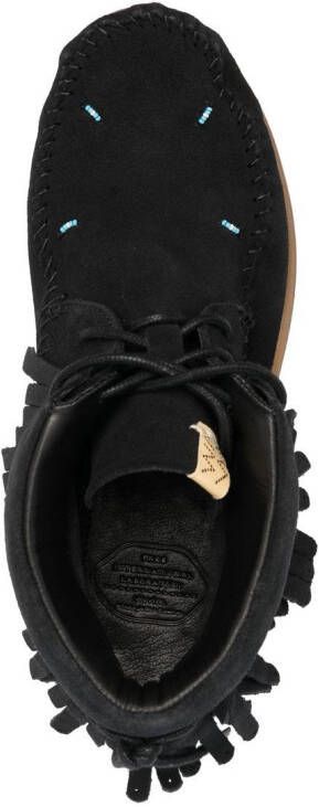 visvim FBT fringe-trim ankle boots Black
