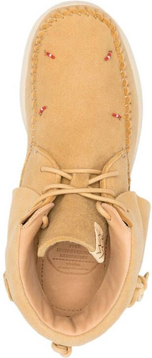 visvim knot-detail lace-up boots Neutrals