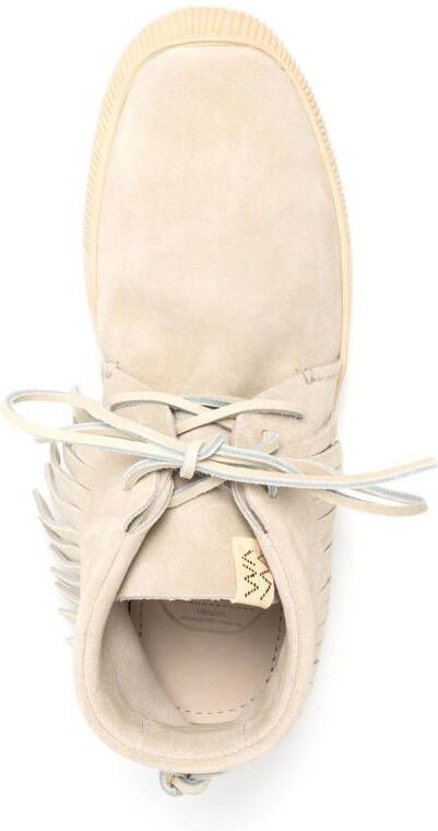 visvim Kuiva Shaman-Folk lace-up desert boots Brown