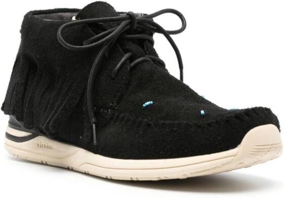 visvim Shaman-Folk fringed ankle boots Black