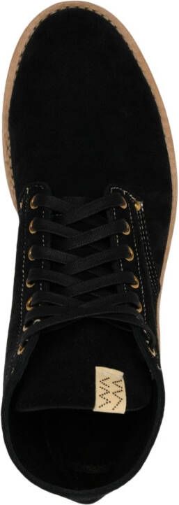 visvim suede lace-up ankle boots Black