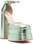 Vivetta 153mm leather pumps Green - Thumbnail 2