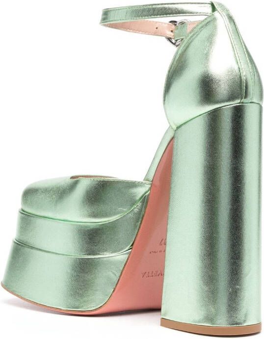 Vivetta 153mm leather pumps Green