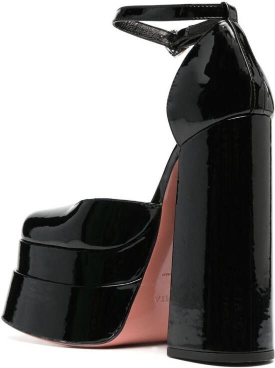 Vivetta patent-leather platform 160mm pumps Black
