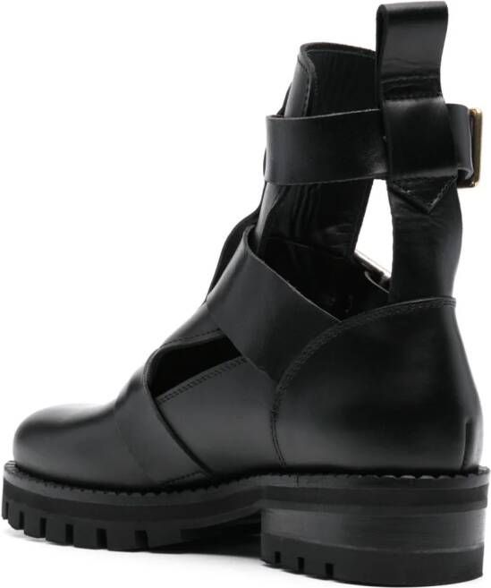Vivienne Westwood buckled leather ankle boots Black