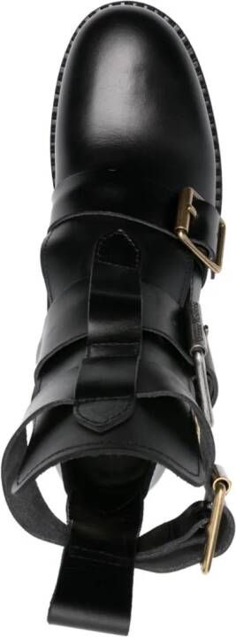 Vivienne Westwood buckled leather ankle boots Black