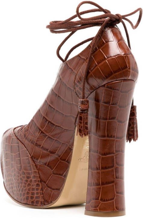 Vivienne Westwood Elevated Ghillie Platform 145mm pumps Brown