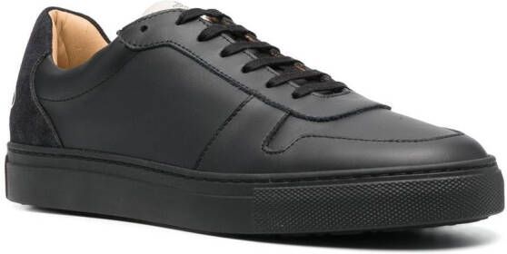 Vivienne Westwood logo-print calf leather sneakers Black