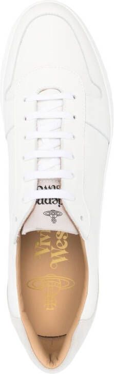 Vivienne Westwood logo-print calf leather sneakers White