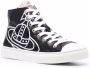 Vivienne Westwood logo-print high-top sneakers Black - Thumbnail 2