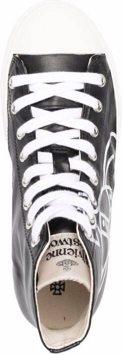 Vivienne Westwood logo-print high-top sneakers Black