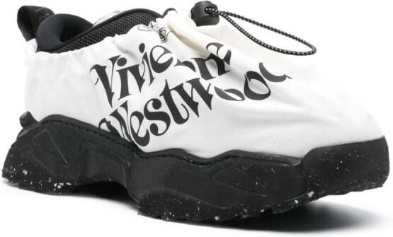 Vivienne Westwood logo-print layered sneakers Black