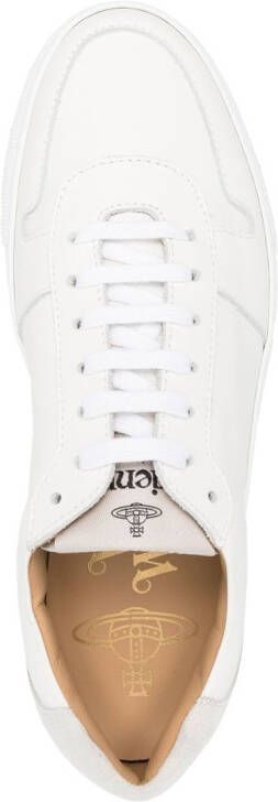 Vivienne Westwood logo-print leather sneakers White