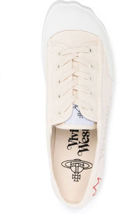 Vivienne Westwood logo-print low-top sneakers Neutrals