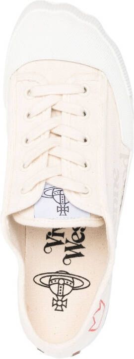 Vivienne Westwood logo-print low-top sneakers Neutrals