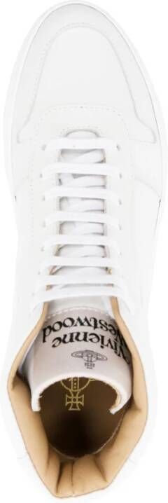 Vivienne Westwood Orb leather high-top sneakers White