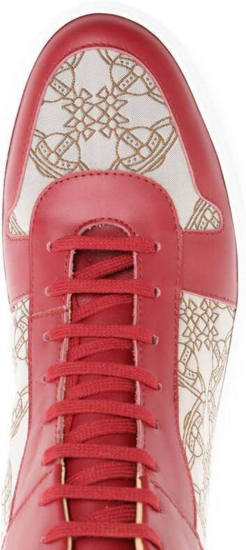 Vivienne Westwood Orb logo high-top sneakers Red