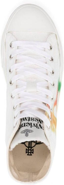 Vivienne Westwood Orb logo-print canvas sneakers White