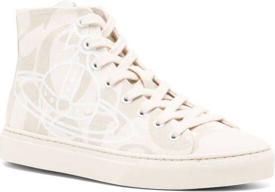 Vivienne Westwood Orb-motif lace-up sneakers Neutrals