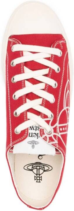 Vivienne Westwood Orb-print canvas sneakers Red