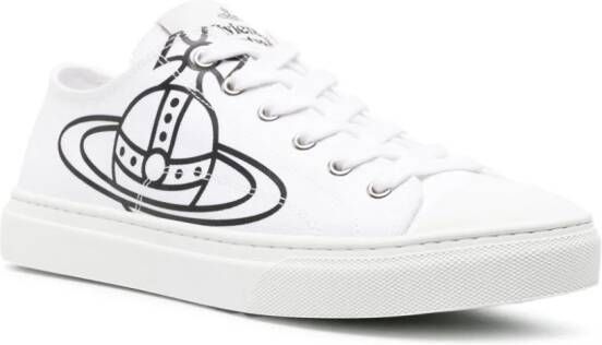 Vivienne Westwood Orb-print canvas sneakers White