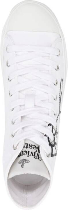 Vivienne Westwood Orb-print high-top sneakers White