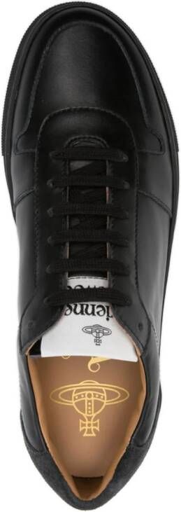 Vivienne Westwood Orb-print leather sneakers Black